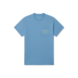 Breaker Blue | Southern Authentic Vibrant Tee | Short Sleeve | Front