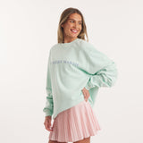 Cotton Sweatshirt | On Model Side | with Camellia Skirt
