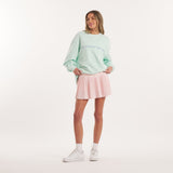 Camellia | On Model Skirt | Full Body Outfit with Cotton Sweatshirt