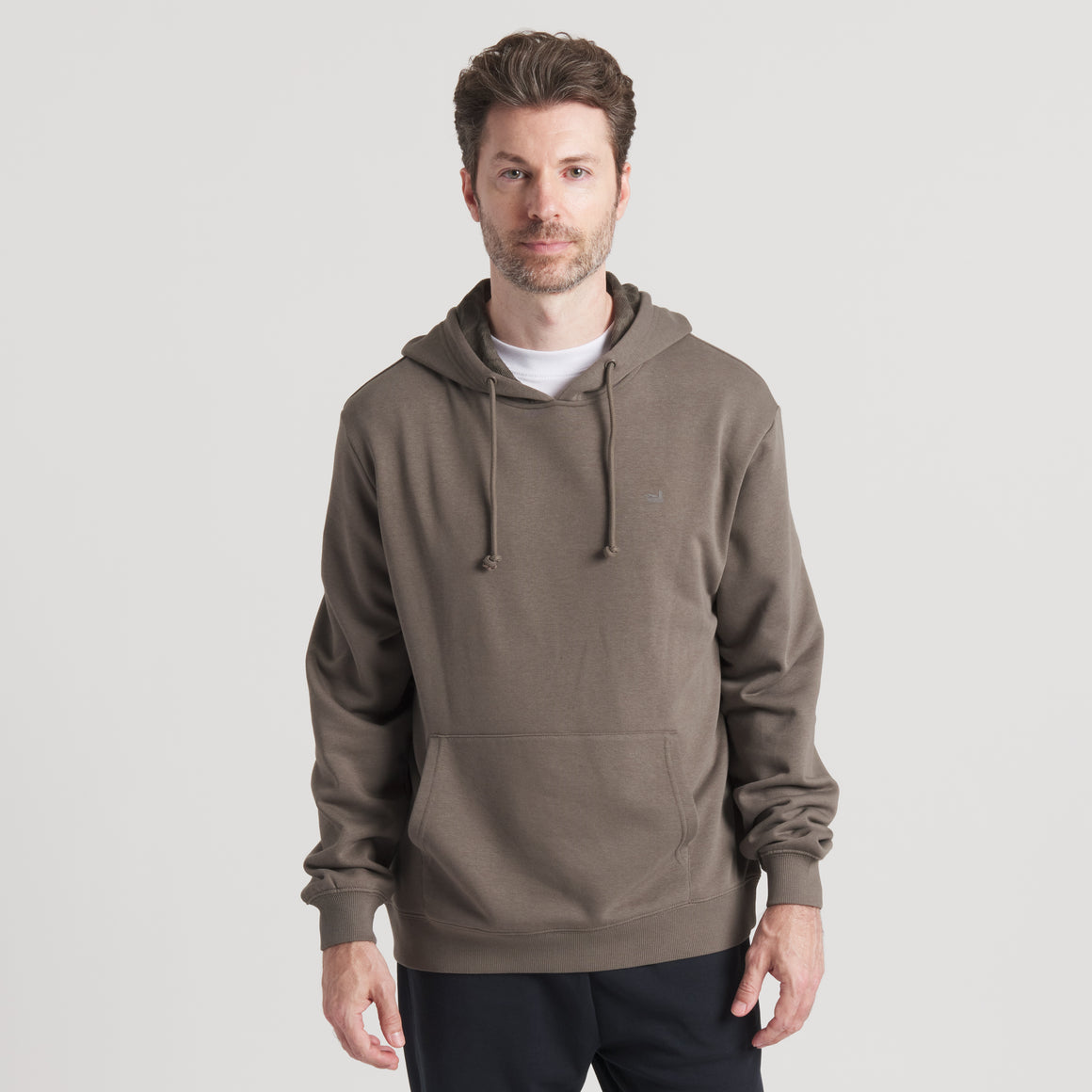 Stone Brown Pullover | On Model Front