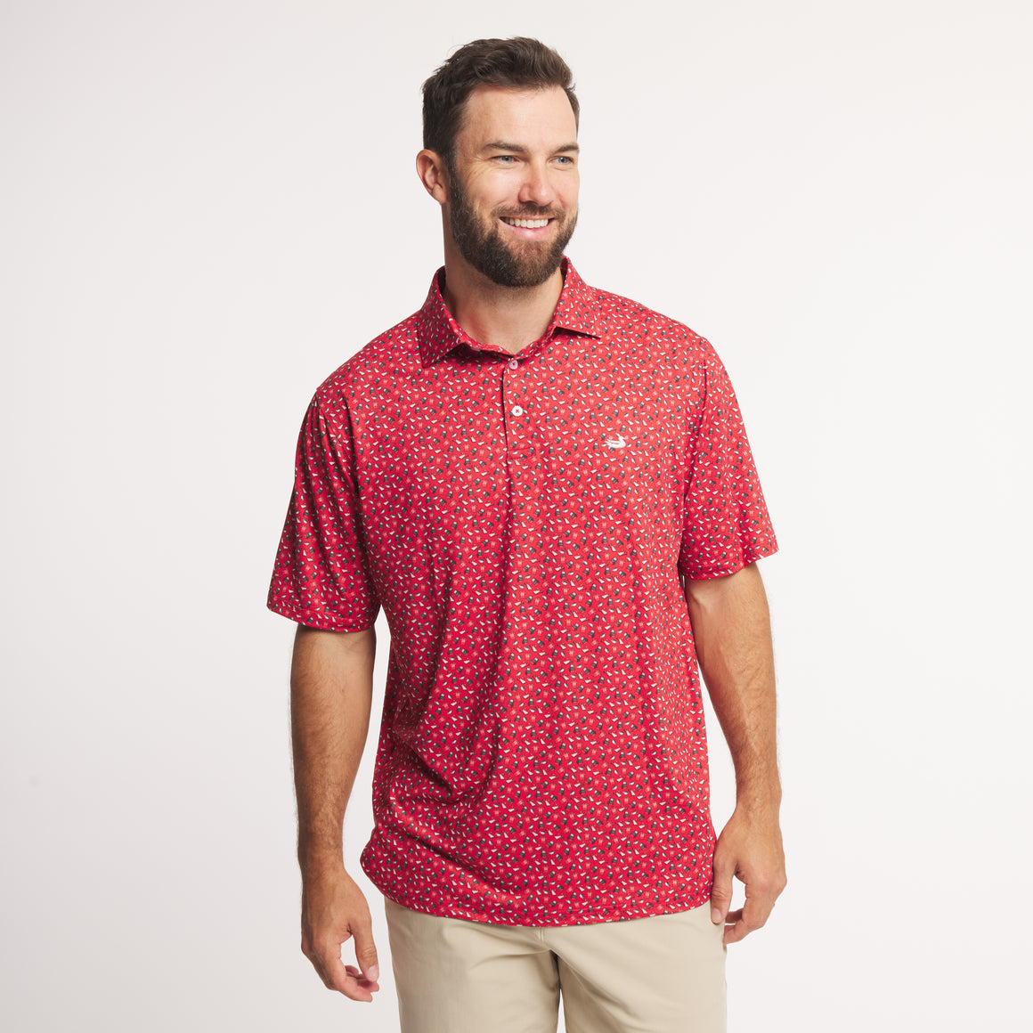 Black & Red Football | ON MODEL | FRONT