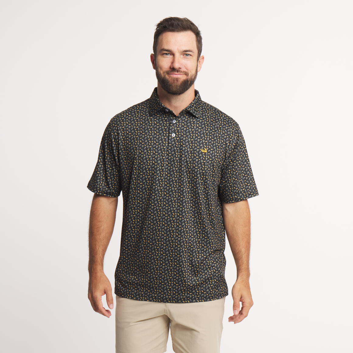 Gold & Black Football | ON MODEL | FRONT