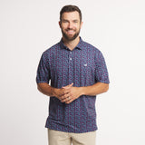 Red & Navy Football | ON MODEL | FRONT