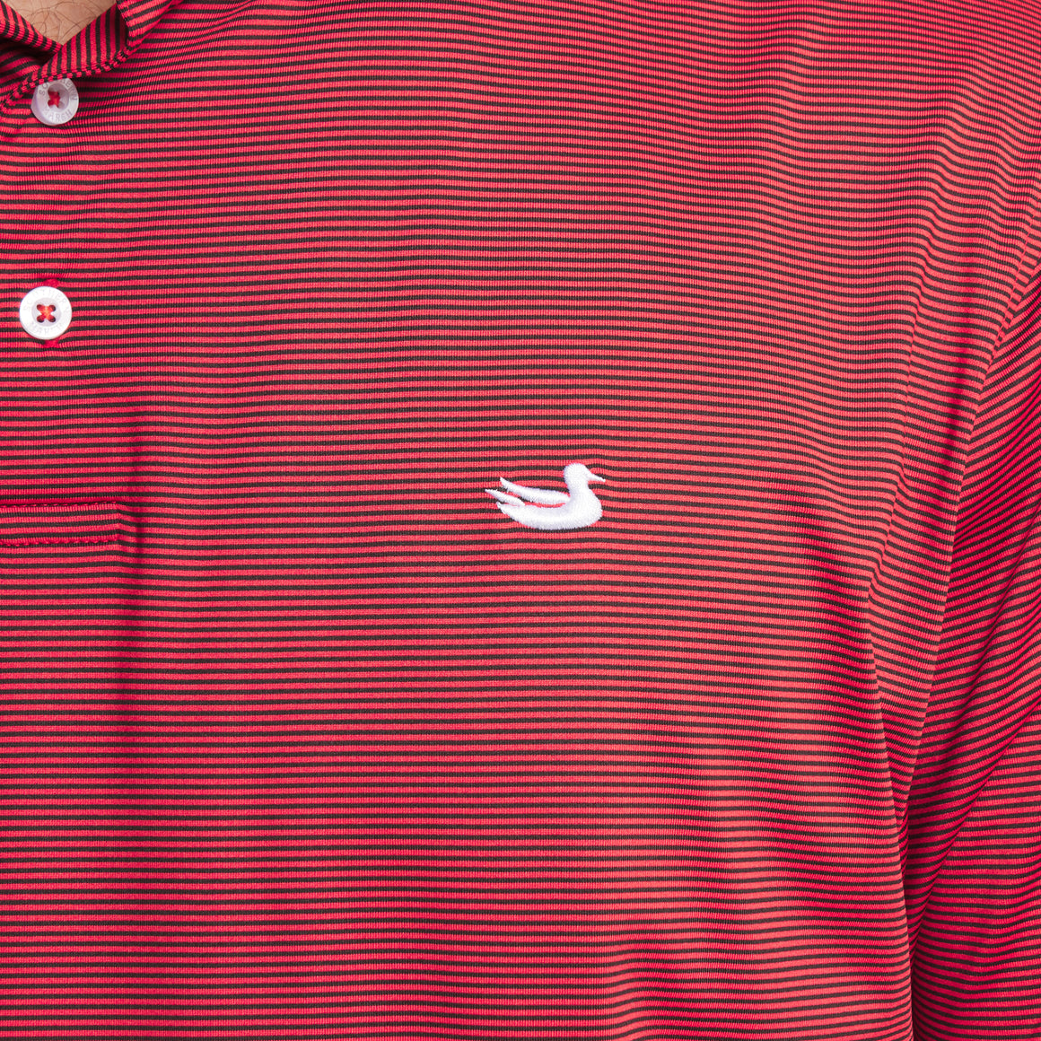 Red & Black Stripe | ON MODEL | LOGO