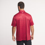 Crimson With Black Bama Print | ON MODEL | BACK