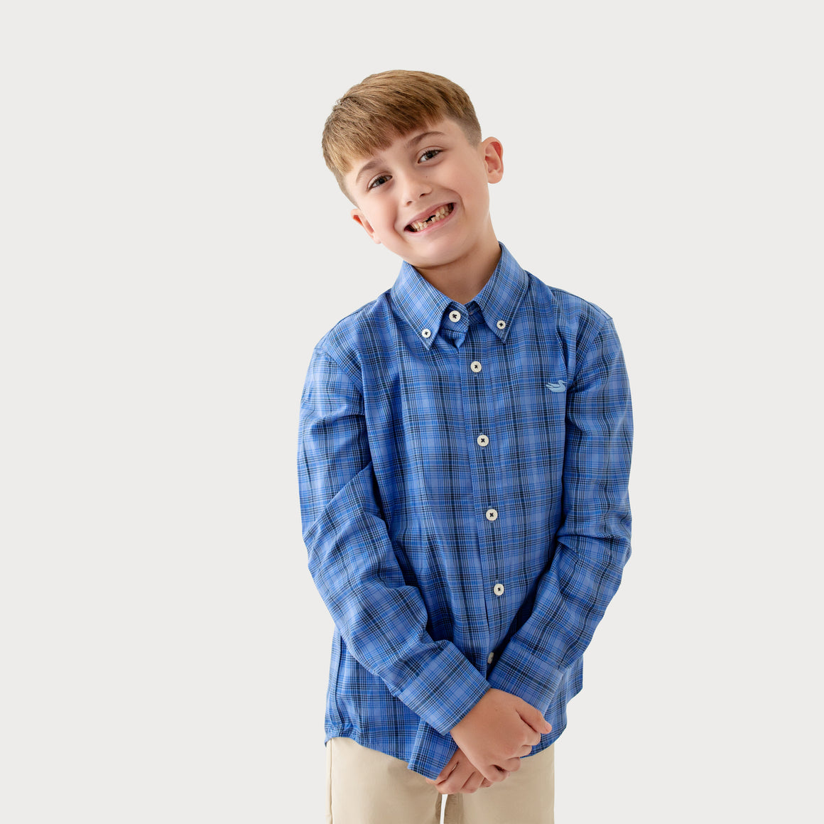 French  Blue  and  Navy | On Model Front