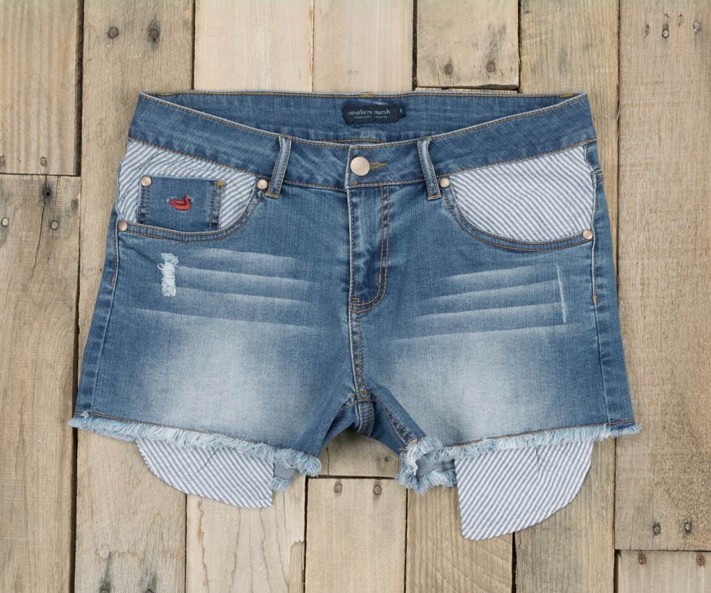 Navy Jessie | Denim Jessie Short | Womens Shorts | Front