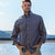 Navy and Light Blue | Bastrop Performance Check | Long Sleeve Performance Dress Shirt