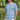 Embroidered Pocket T-shirt in Breaker Blue with Electric Yellow Duck