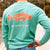 Washed Hunter Green | Delta Fish Tee | Long Sleeve T-Shirt | Southern Outdoors Shirt