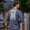 Washed Navy | SEAWASH™ Tee | Woodcut Canoe | Long Sleeve | Lifestyle