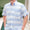 Light Blue and White Linen