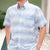 Light Blue and White Linen